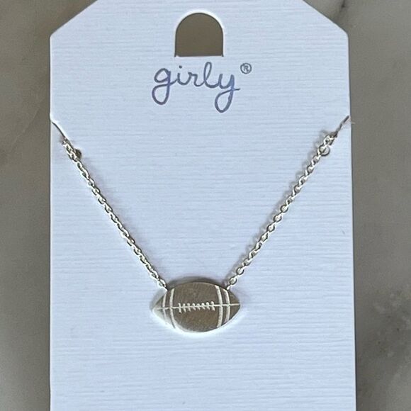 Football Pendant Necklace - Picture 1 of 5